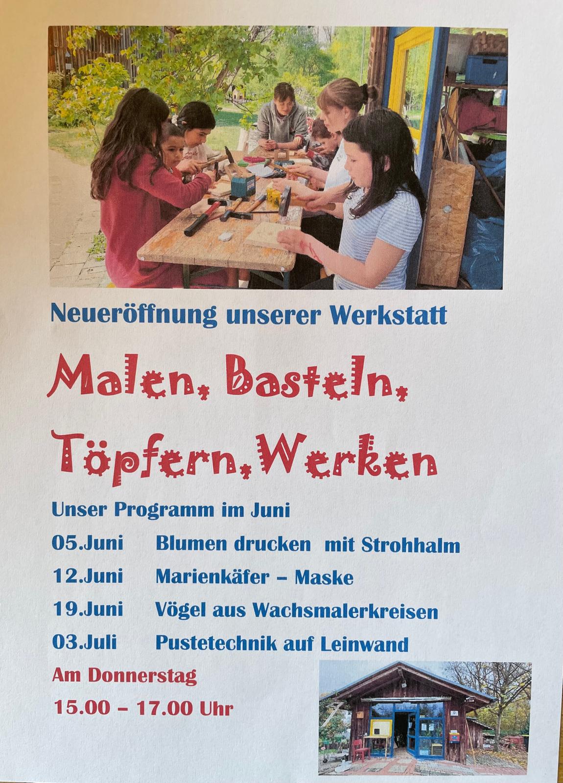 Malen, Basteln, Töpfern, Werken