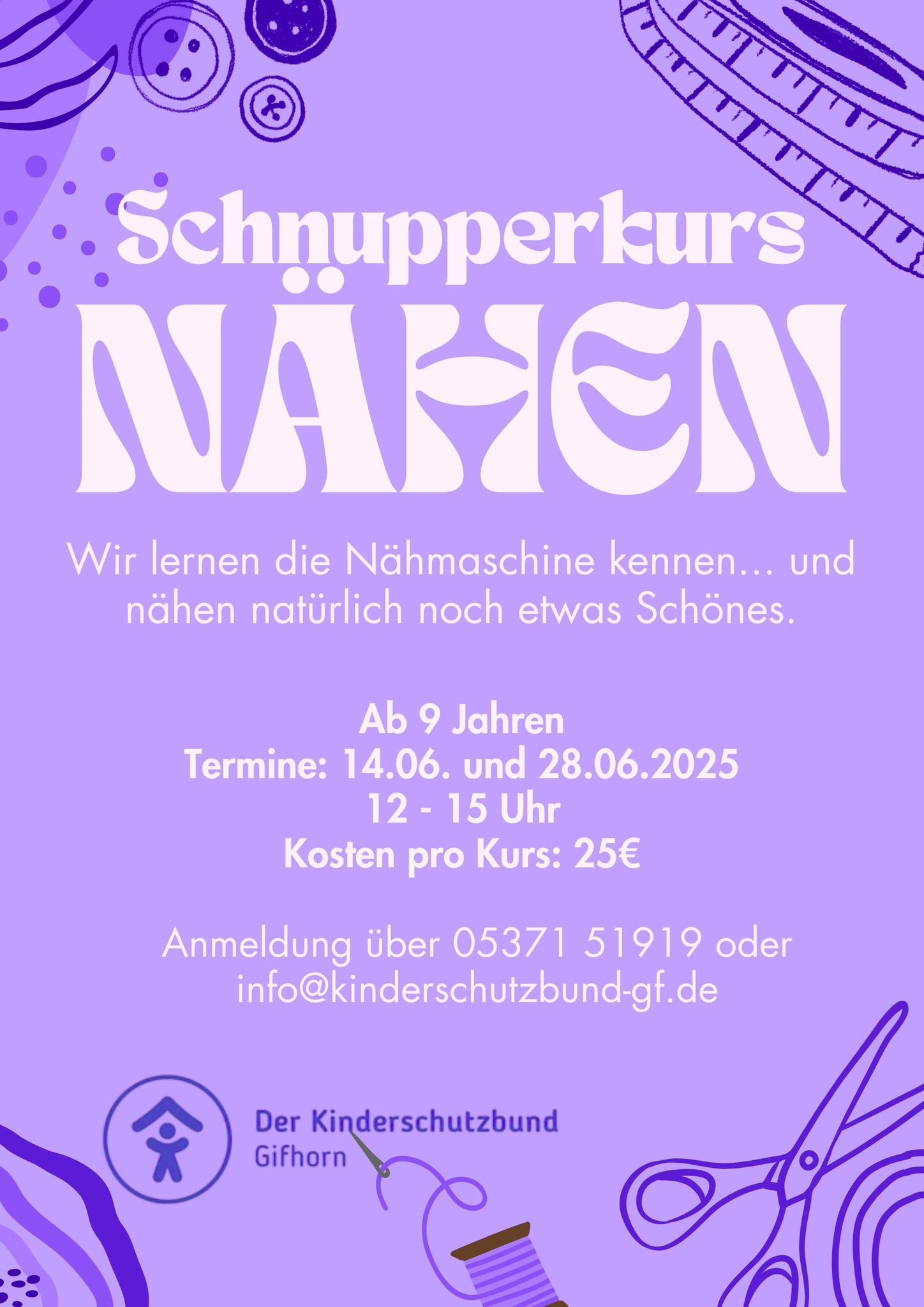 Schnupperkurs Nähen