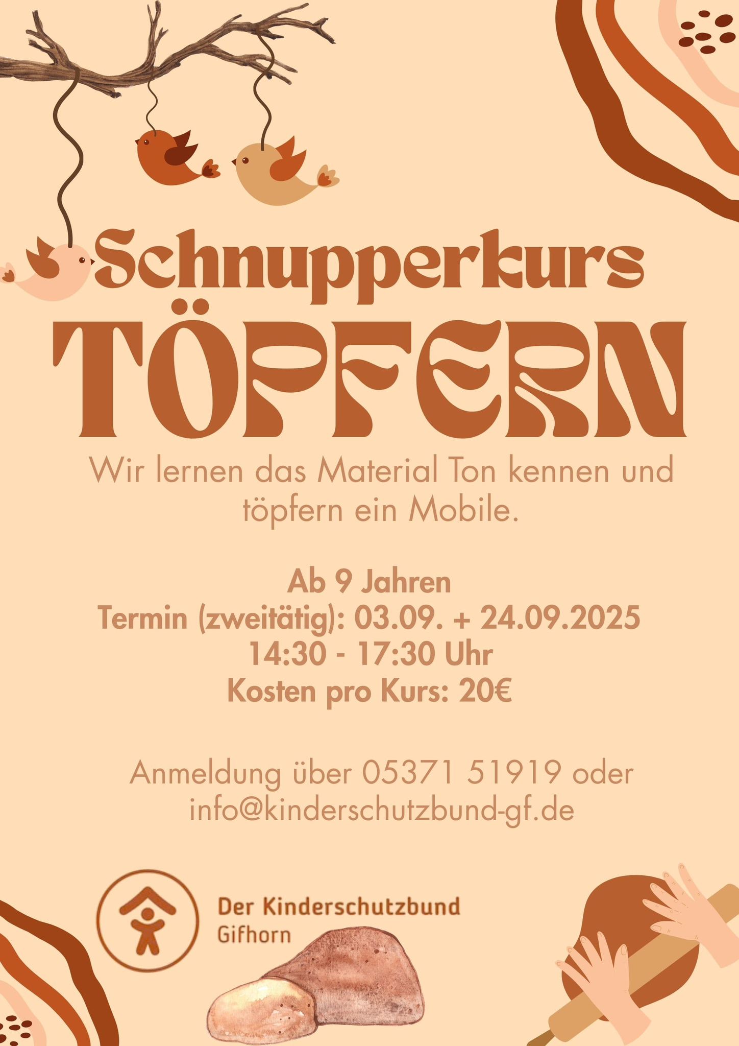 Schnupperkurs Töpfern